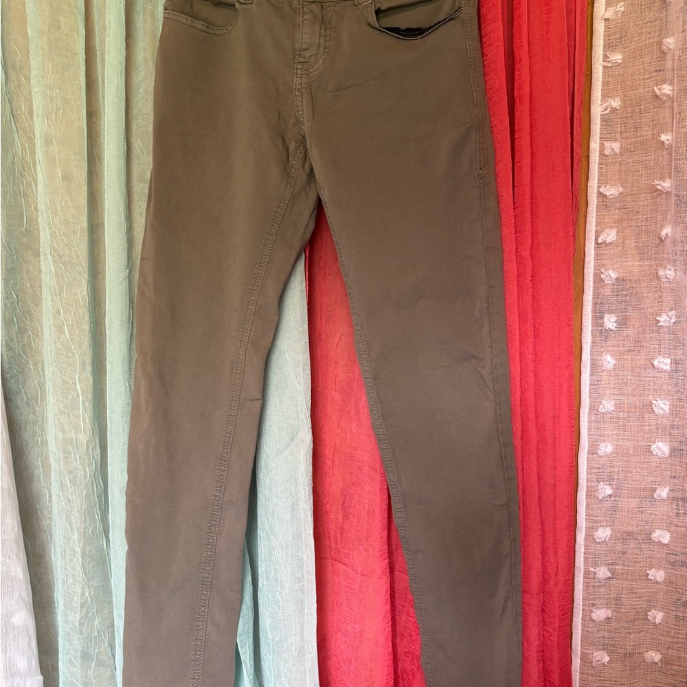 Rubberband -Olive Green Skinny Pants